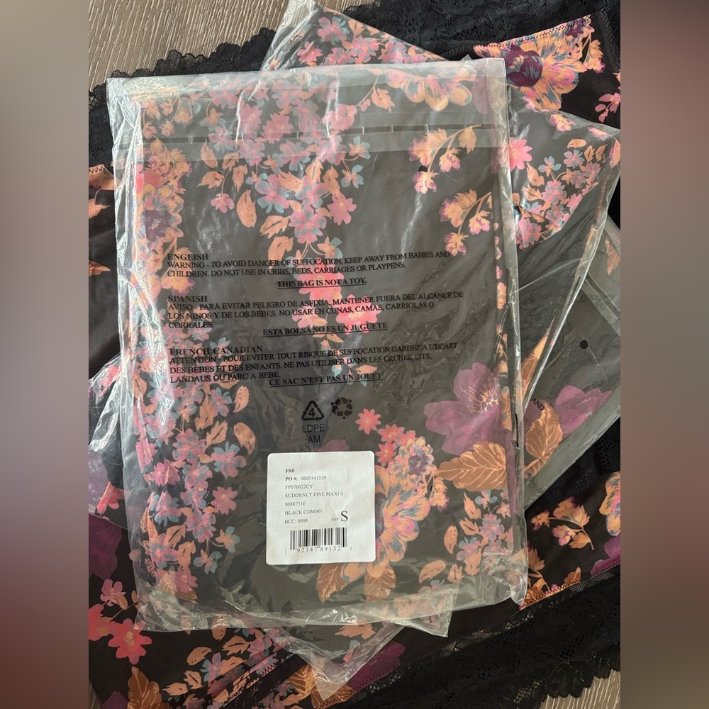 🎉LAST CHANCE🎉Free People Suddenly Fine Maxi Slip Black Combo - Picture 12 of 14